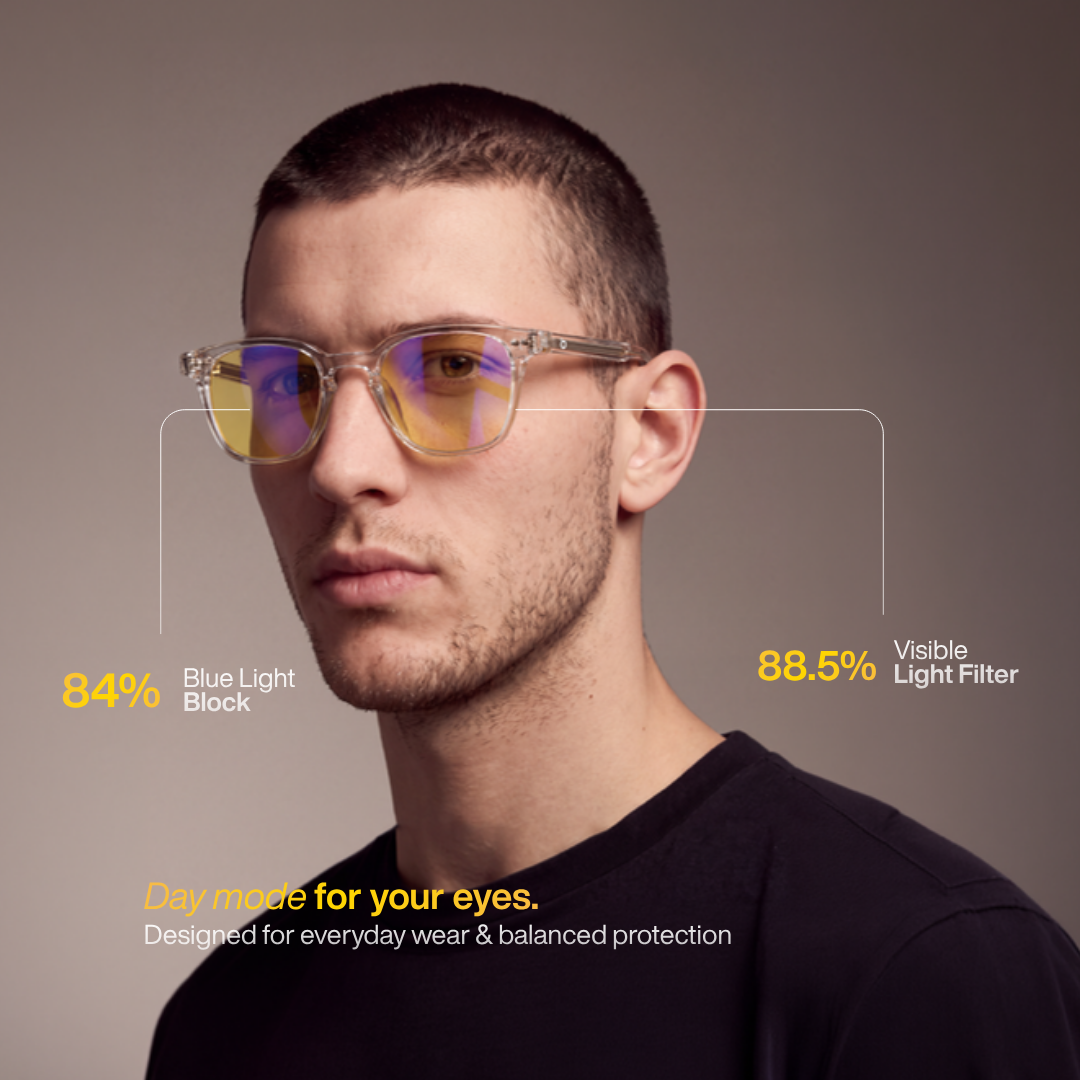 Cifras clave de Galileo Crystal: 84 % de bloqueo de luz azul y 88,5 % de transmisión de luz