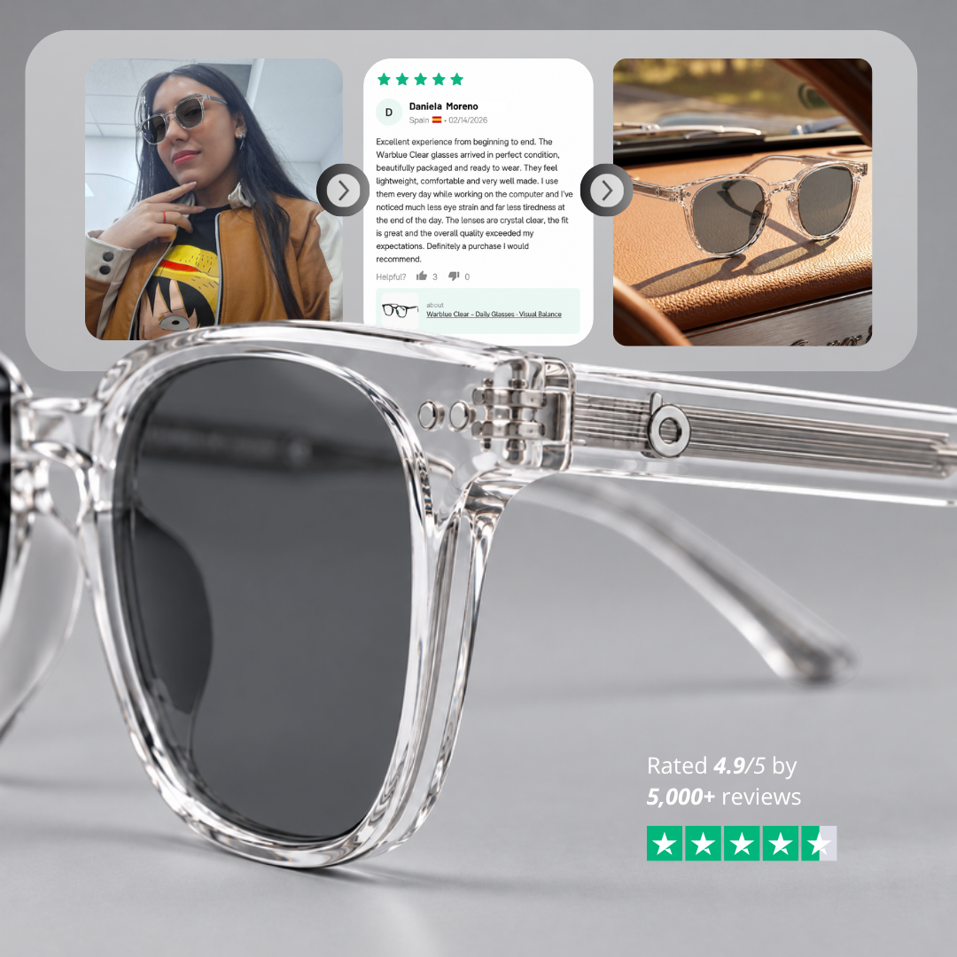 Opiniones de clientes sobre Louis Crystal – montura transparente