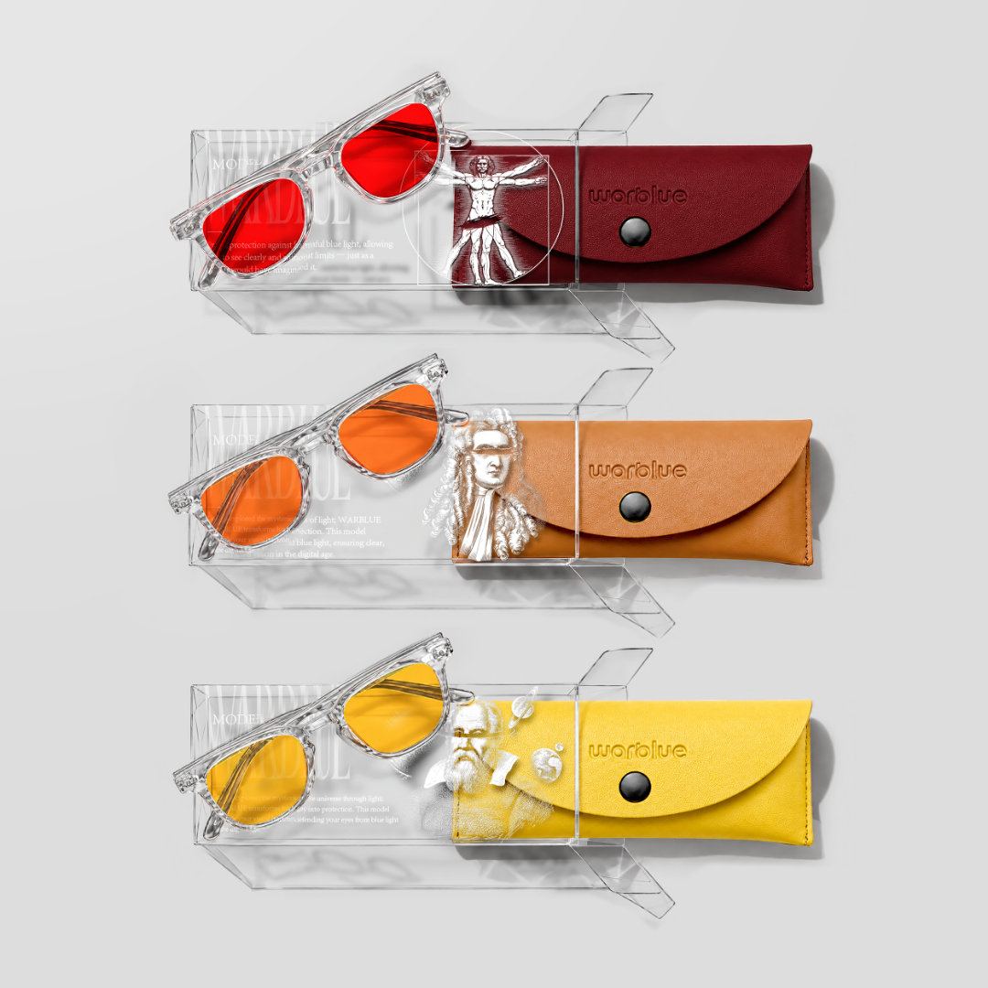 Pack Día y Noche Crystal – gafas Da Vinci, Newton y Galileo con monturas Crystal y cajas de coleccionista