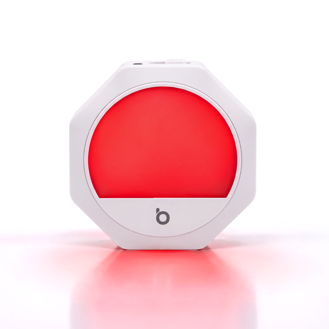 Plug-in Red Night Light – White Frame
