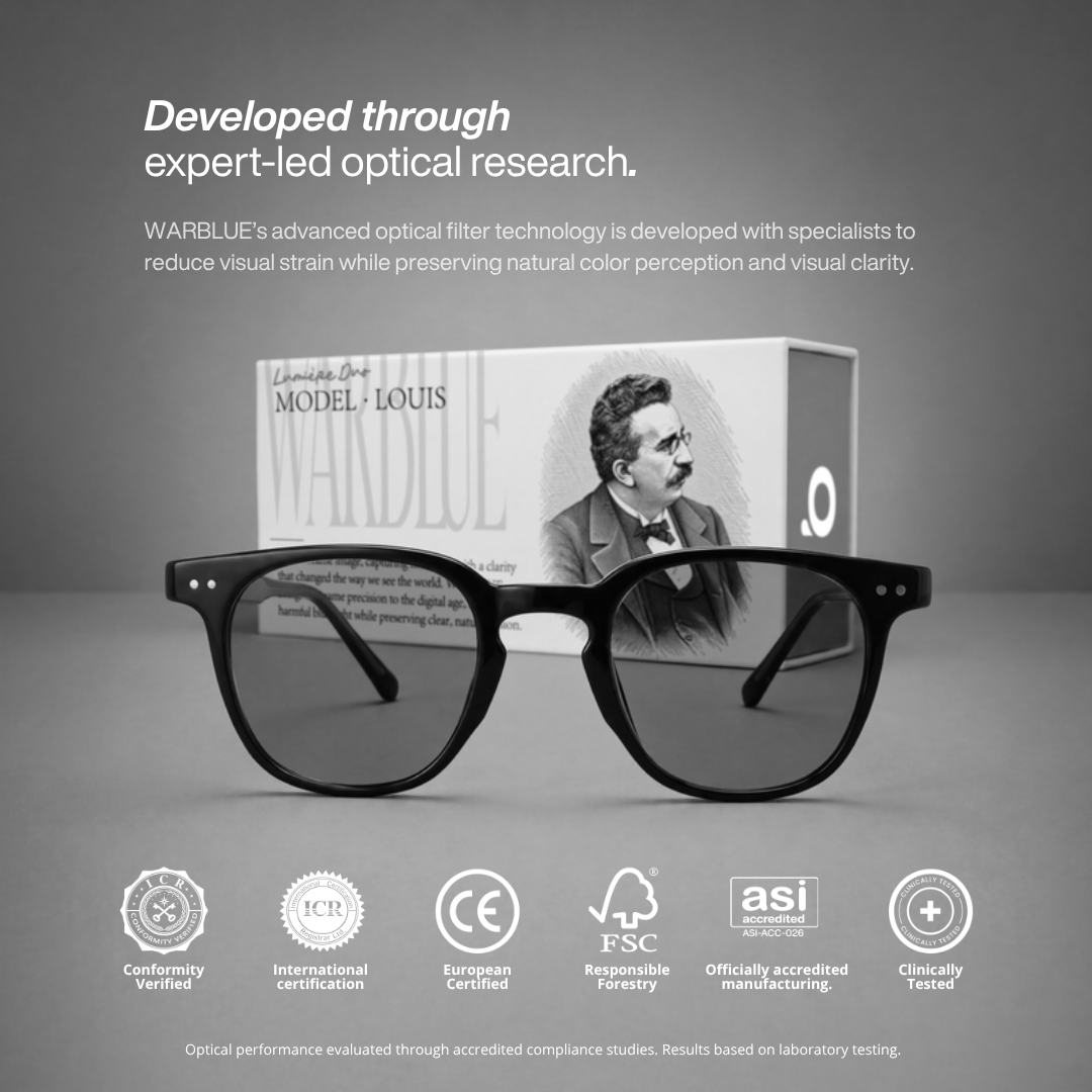 Gafas de sol Louis – investigación óptica y certificaciones